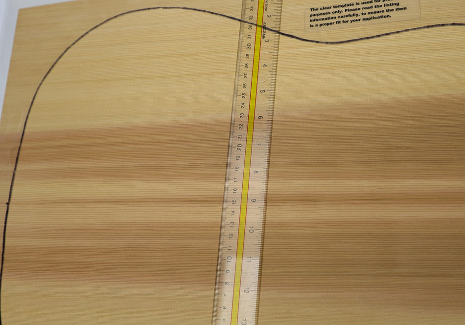 Red Cedar Dreadnought Guitar Set, 0.16" thick (+Factory) - Stock# 6-4763