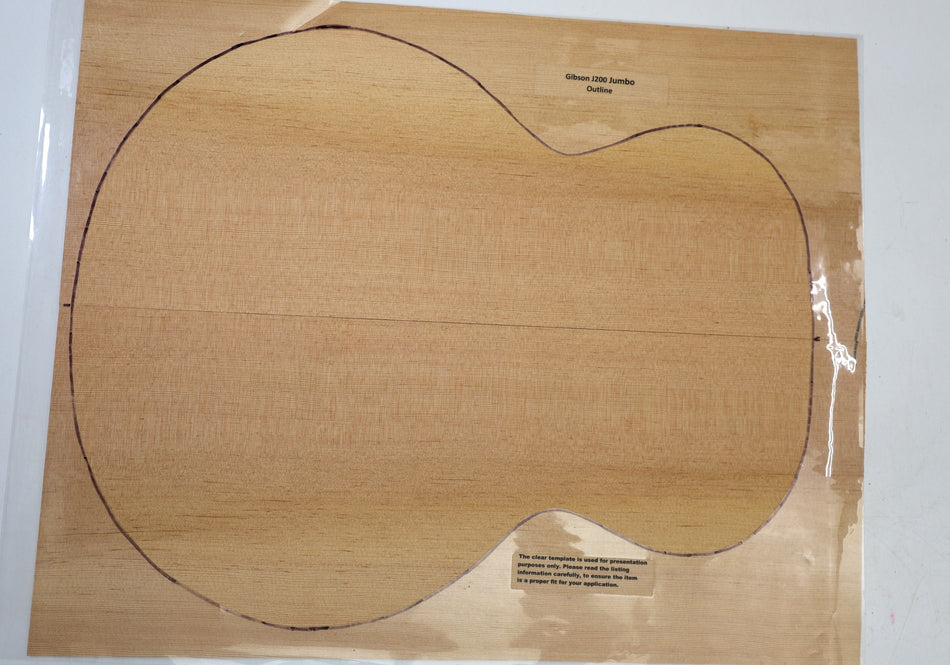 Douglas-Fir Jumbo Guitar Set, 0.15" thick (Standard 3★) - Stock# 6-4764
