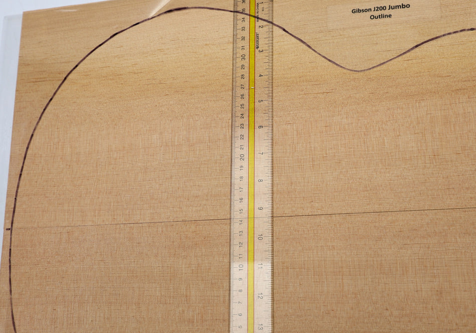 Douglas-Fir Jumbo Guitar Set, 0.15" thick (Standard 3★) - Stock# 6-4764