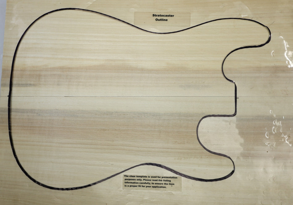 Poplar (White) body blank, unglued 2pc, 1.75" thick - Stock# 6-4767