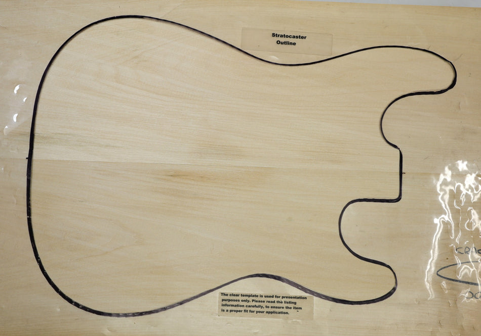 Basswood body blank, unglued 2pc, 1.85" thick (Standard, Light) - Stock# 6-4787