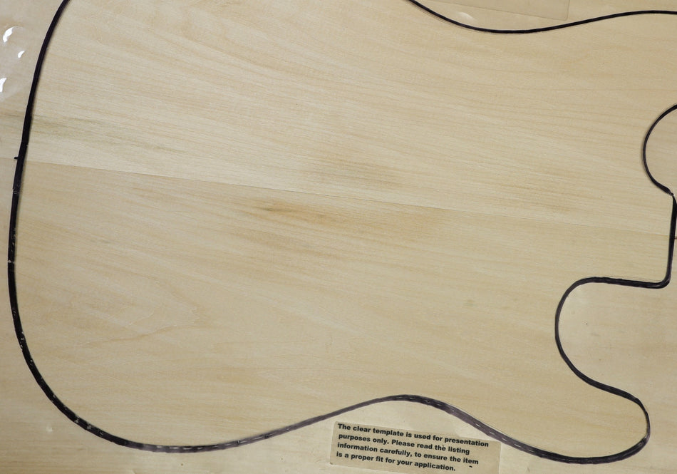 Basswood body blank, unglued 2pc, 1.85" thick (Standard, Light) - Stock# 6-4787