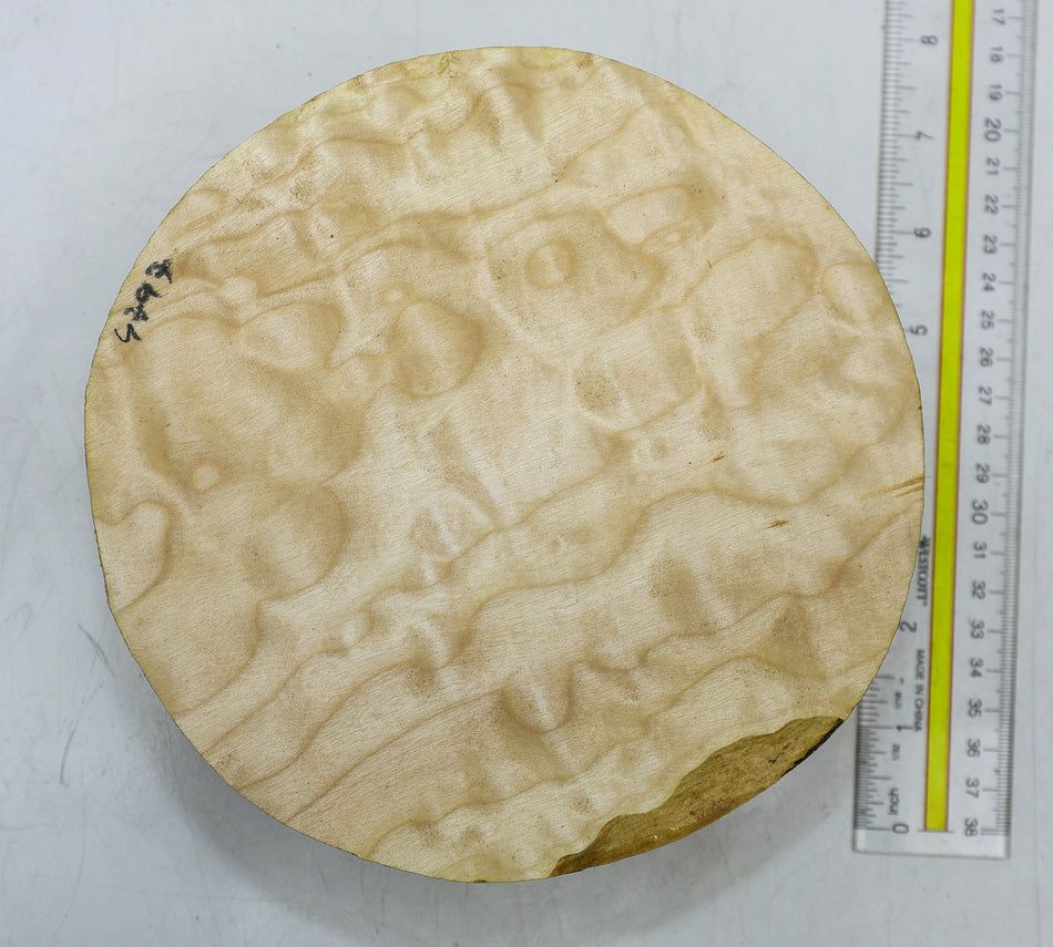 Maple Quilt Round 7" diameter x 2.6" - Stock# 6-4797