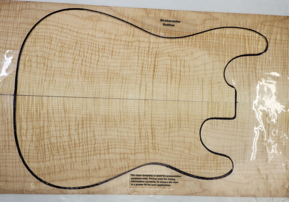 Maple Flame Guitar set, 0.25" thick (+HIGH FIGURE) - Stock# 6-4799