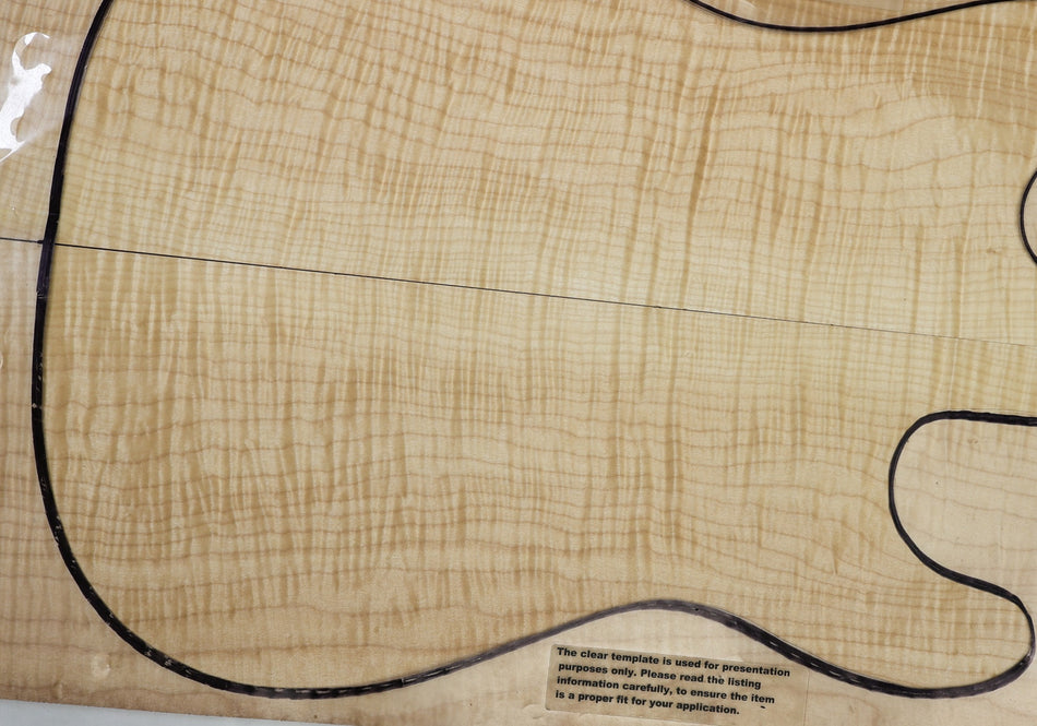 Maple Flame Guitar set, 0.25" thick (+HIGH FIGURE) - Stock# 6-4799