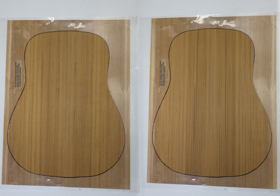 Red Cedar Dreadnoguht, 2 Guitar Sets, 0.15" thick (Professional) - Stock# 6-4804