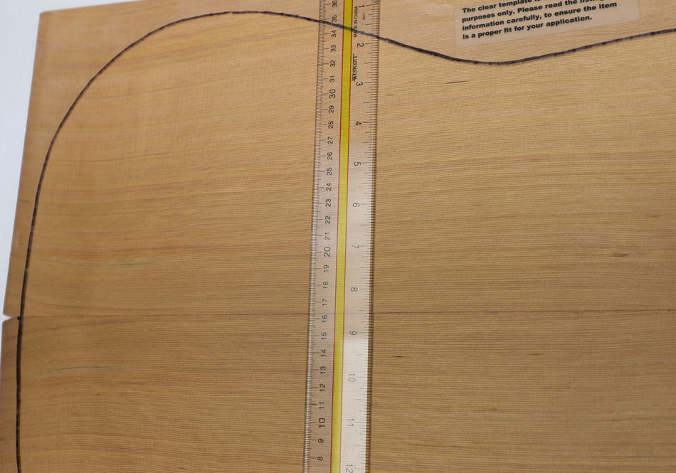 Red Cedar Dreadnought Guitar Set, 0.145" thick (Professional) - Stock# 6-4819