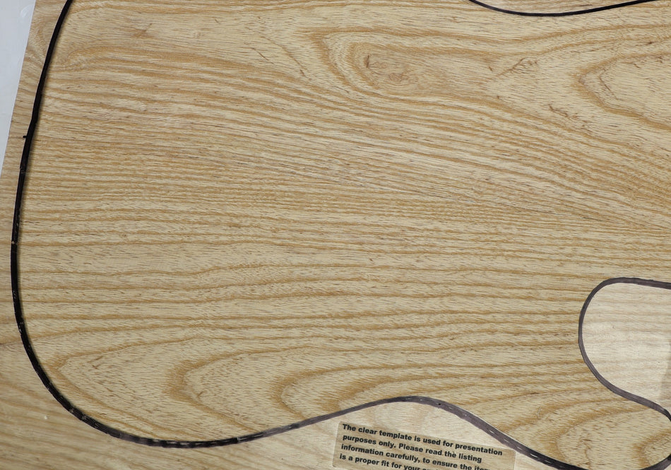 Swamp Ash body blank, unglued 2pc, 1.97" thick (HIGH GRADE) - Stock# 6-4831