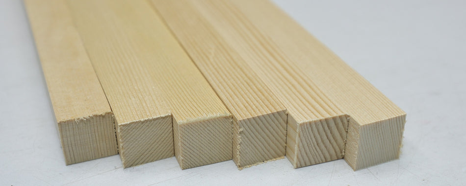 Engelmann Spruce Tonebars / Bracewood, 6 blocks 0.8" x 0.8" x 21" - Stock# 6-4836