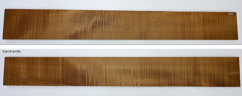 Torrefied Maple Flame Neck Blank 0.95" x 4.5" x 35.8" (Great Figure) - Stock# 6-4860