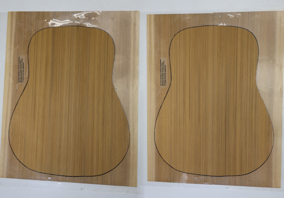 Red Cedar Dreadnoguht, 2 Guitar Sets, 0.15" thick (Professional) - Stock# 6-4866