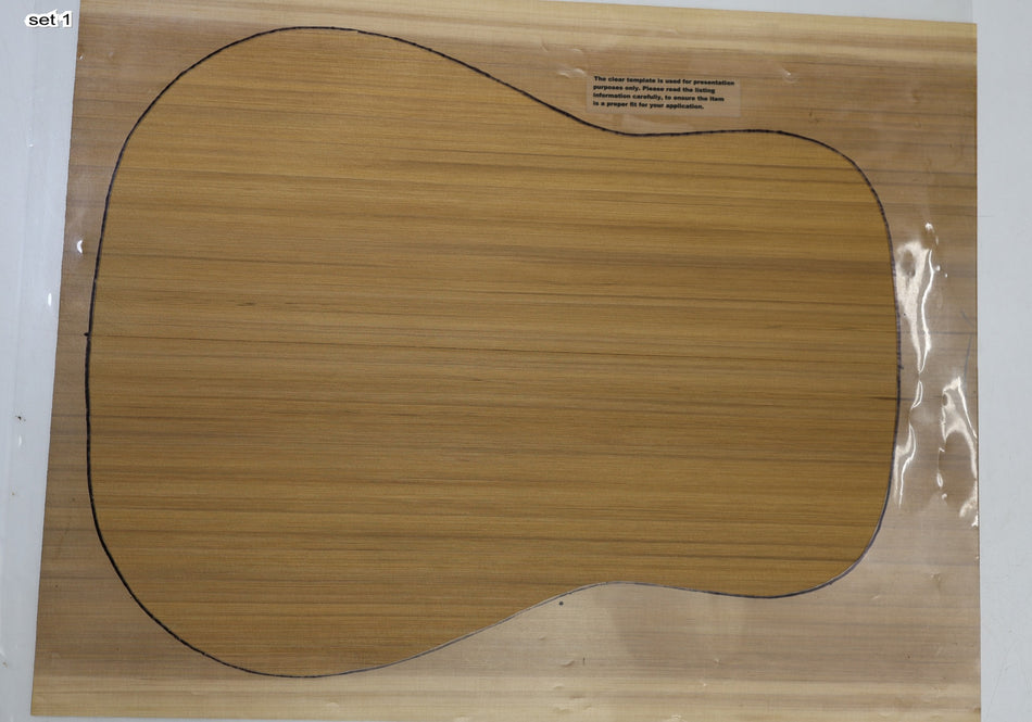 Red Cedar Dreadnoguht, 2 Guitar Sets, 0.15" thick (Professional) - Stock# 6-4866