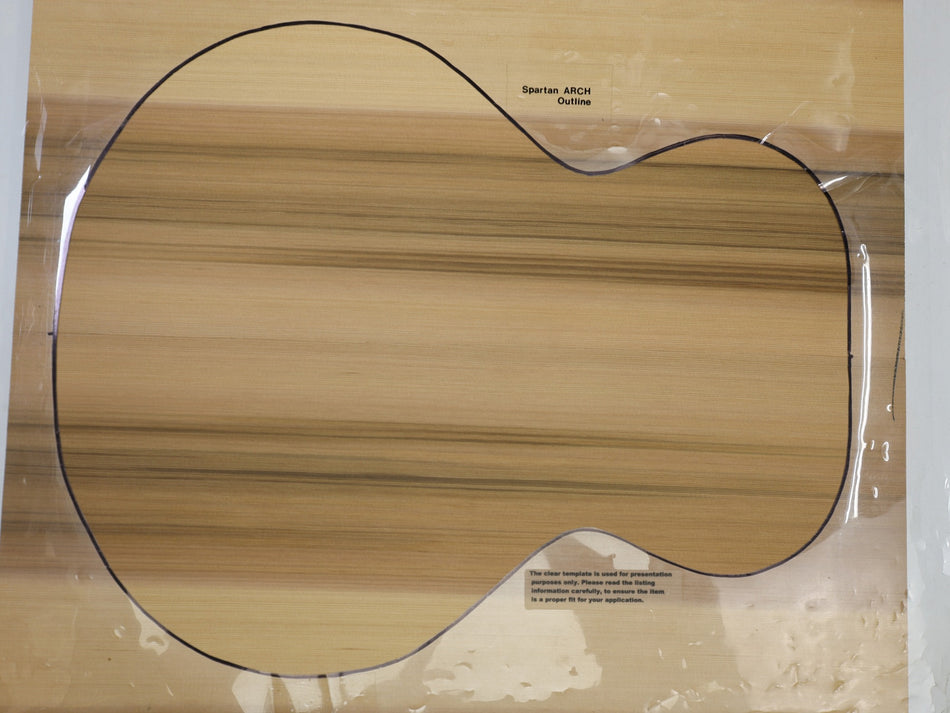 Red Cedar Archtop Guitar set, 1" thick (+Factory) - Stock# 6-4881