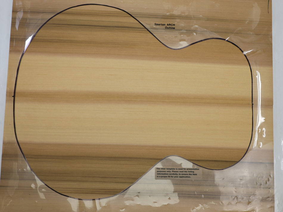 Red Cedar Archtop Guitar set, 1" thick (+Factory) - Stock# 6-4881