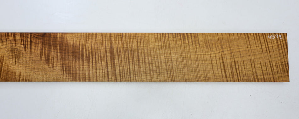 Torrefied Maple Flame Neck Blank 0.95" x 4.3" x 34.5" (+GREAT FIGURE +3★) - Stock# 6-4899