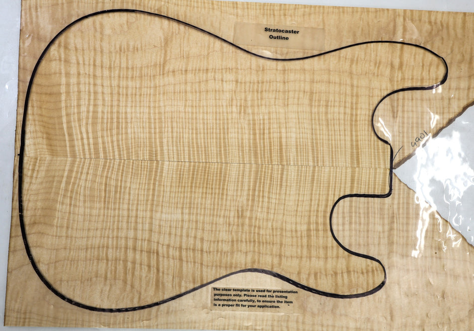 Maple Flame Guitar set, 0.28" thick (HIGH FIGURE) - Stock# 6-4901