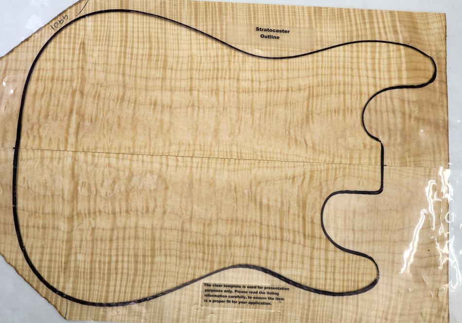 Maple Flame Guitar set, 0.28" thick (HIGH FIGURE) - Stock# 6-4901