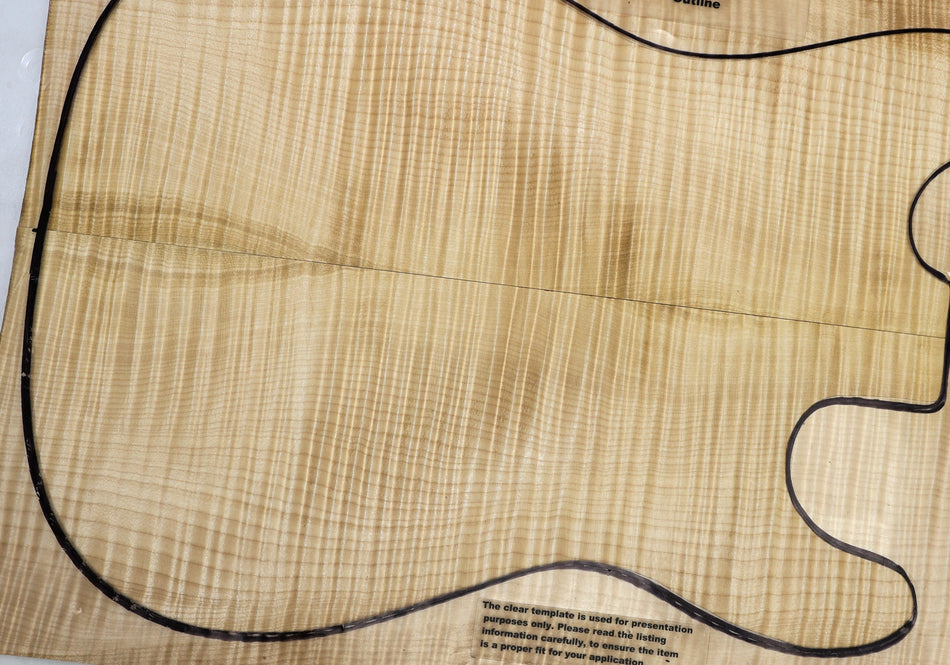 Maple Flame Guitar set, 0.29" thick (+GREAT FIGURE +3★) - Stock# 6-4903