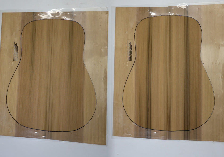 Red Cedar Dreadnought, 2 Guitar Sets 0.16" thick (+Factory) - Stock# 6-4912