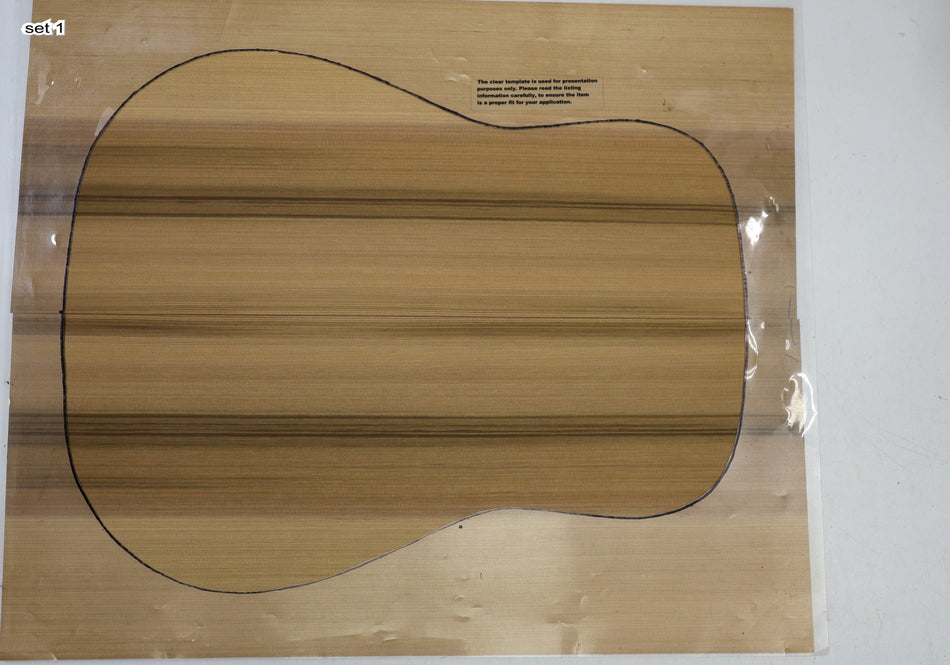 Red Cedar Dreadnought, 2 Guitar Sets 0.16" thick (+Factory) - Stock# 6-4912