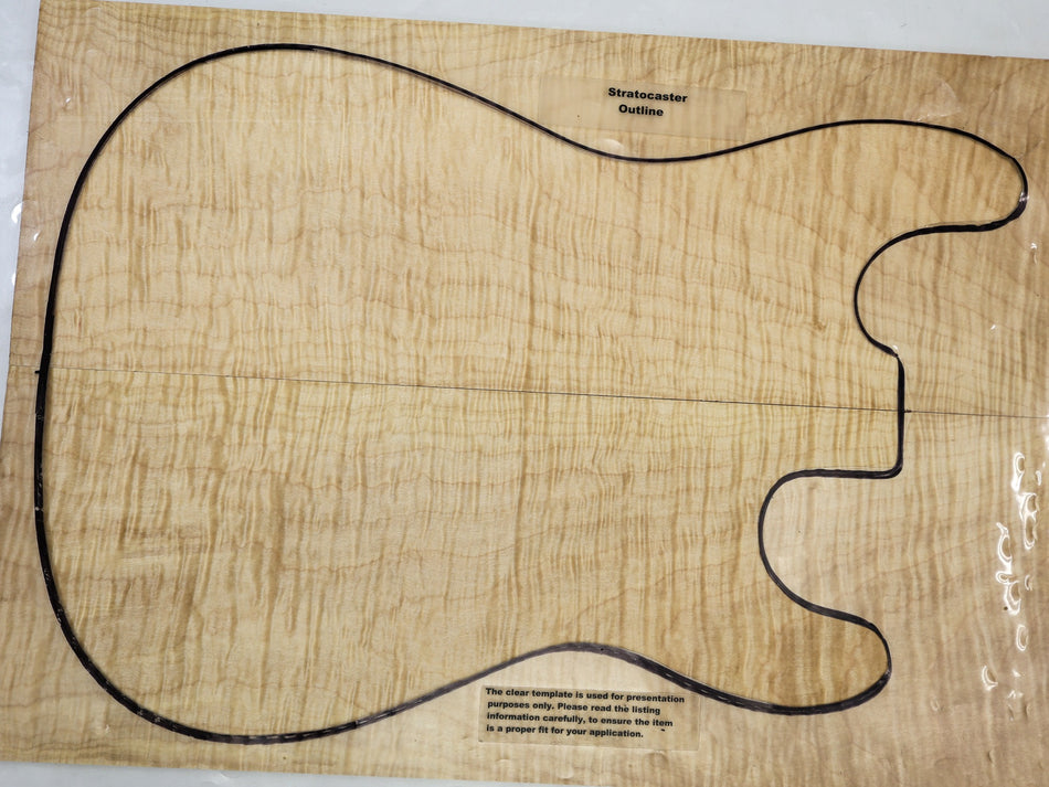 Maple Flame Guitar set, 0.31" thick (HIGH FIGURE) - Stock# 6-4931