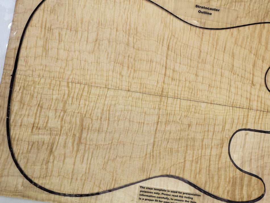 Maple Flame Guitar set, 0.31" thick (HIGH FIGURE) - Stock# 6-4931