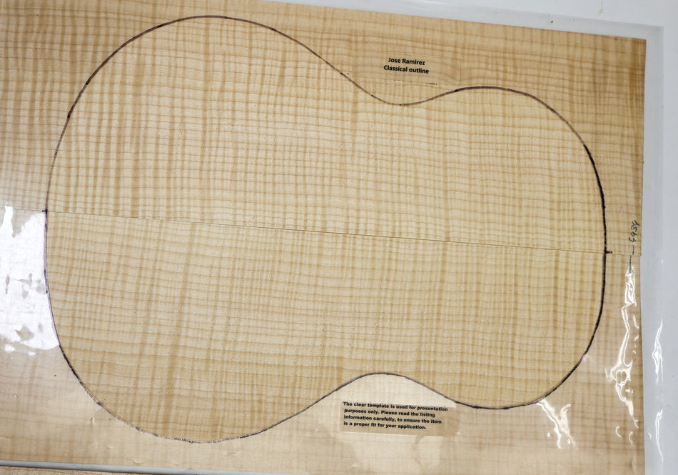 Maple Flame Classical back & side set (HIGH FIGURE) - Stock# 6-4934