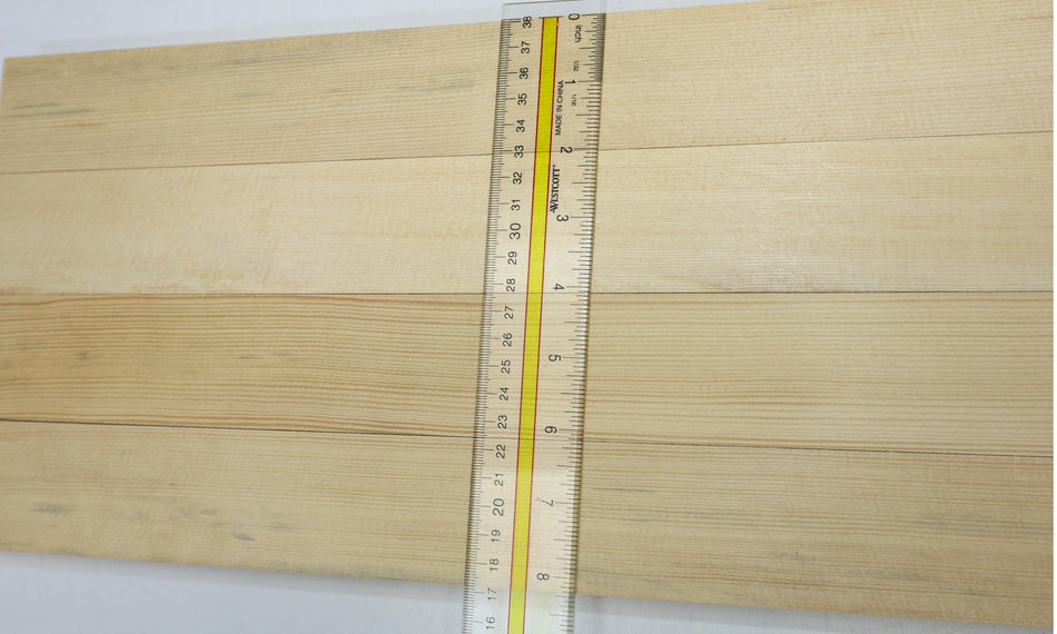 Engelmann Spruce Bracewood, 4 blocks 0.8" x 2" x 21" - Stock# 6-4954