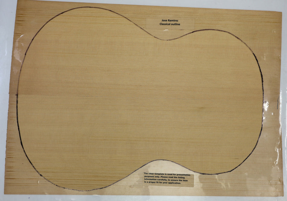 Red Cedar Classical Guitar Set, 0.125" thick (Professional) - Stock# 6-4957