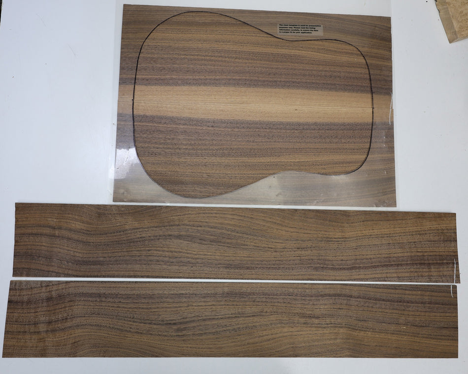 Back & Side set Walnut (Black), Dreadnought - Stock# 6-4962