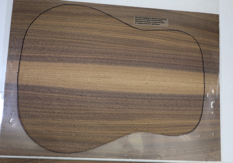 Back & Side set Walnut (Black), Dreadnought - Stock# 6-4962