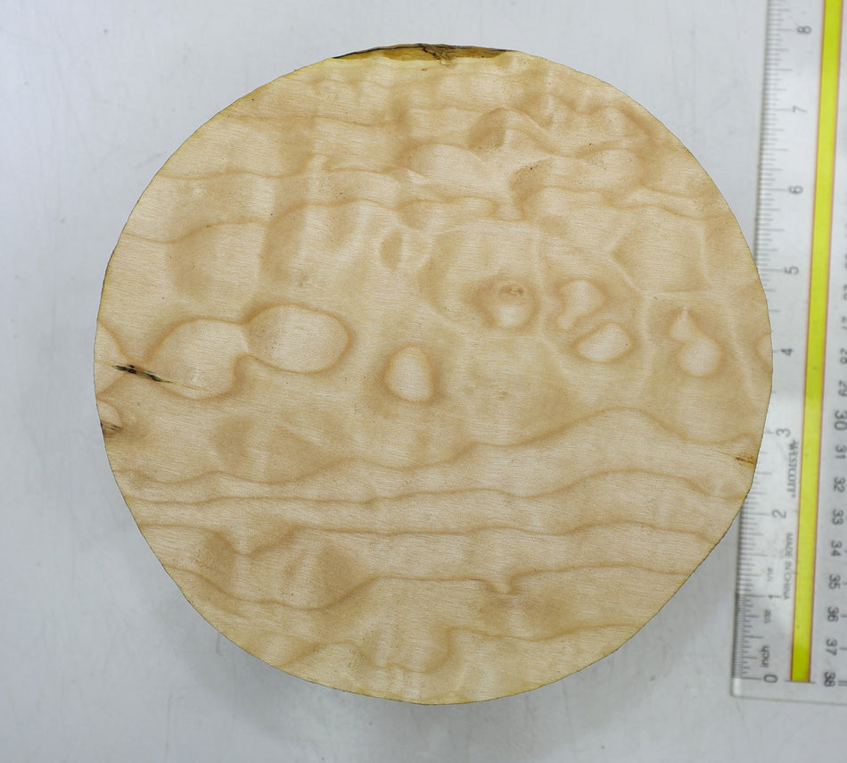 Maple Quilt Round 7" diameter x 2.75" - Stock# 6-4964