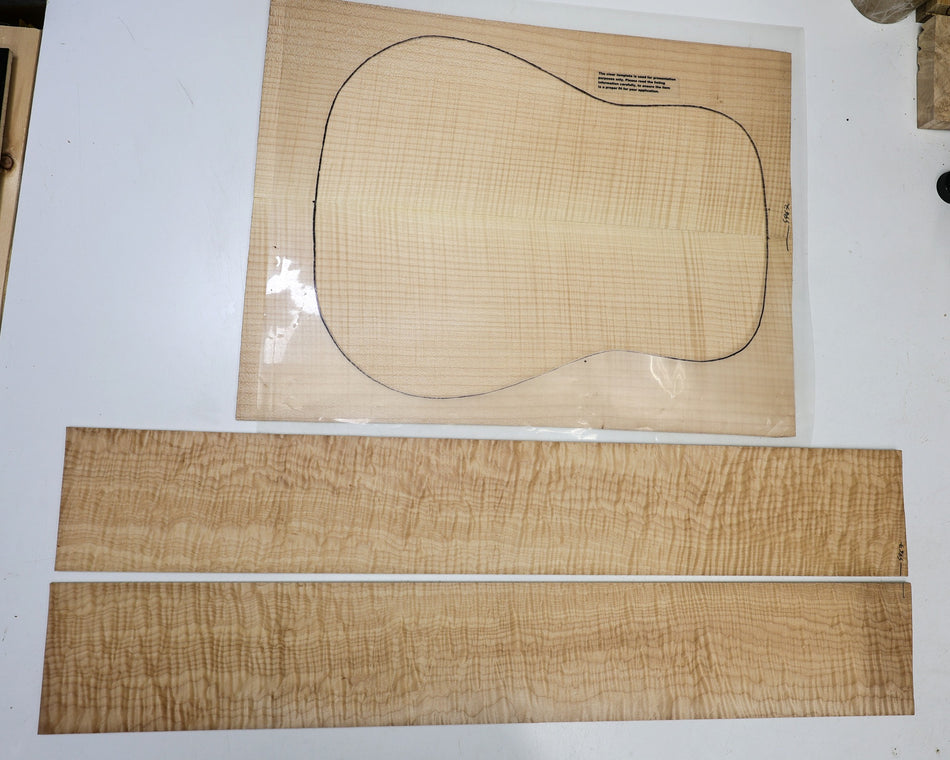 Back & Side set Maple Flame, Dreadnought (+GREAT FIGURE +3★) - Stock# 6-4967