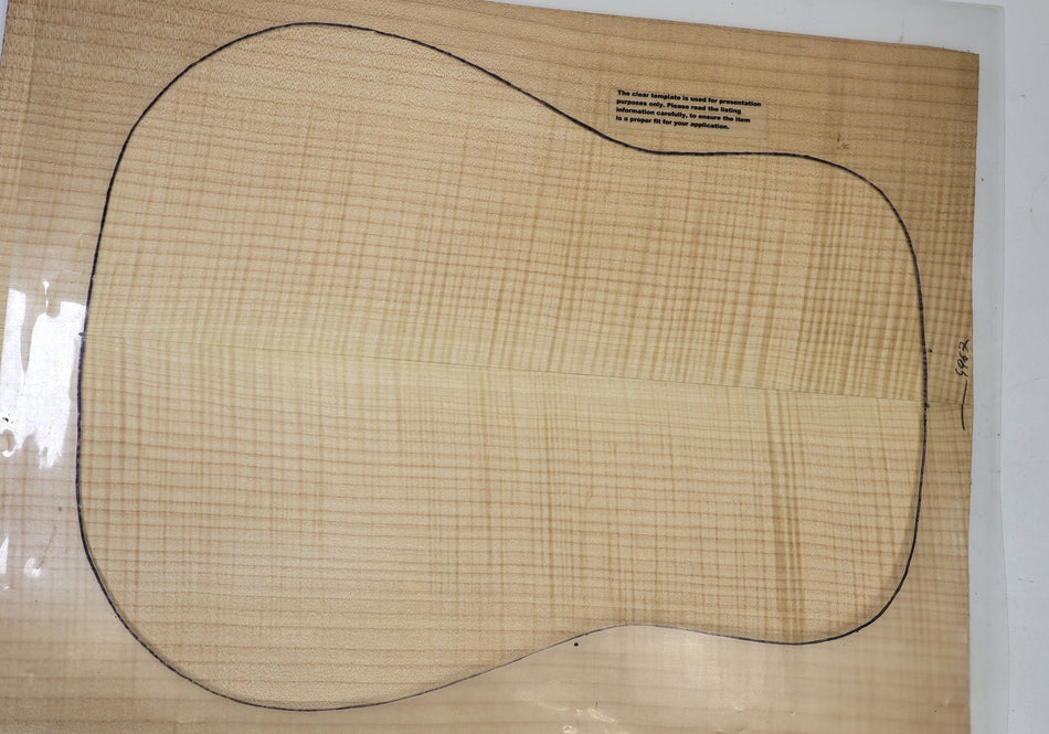 Back & Side set Maple Flame, Dreadnought (+GREAT FIGURE +3★) - Stock# 6-4967