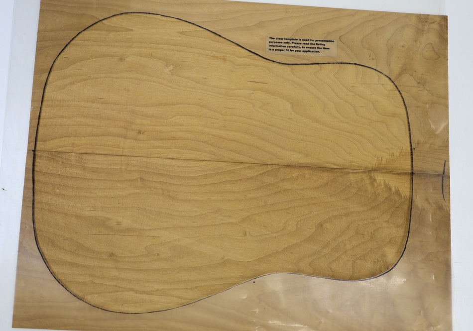 Back & Side set Torrefied Rock Maple, Dreadnought - Stock# 6-4975