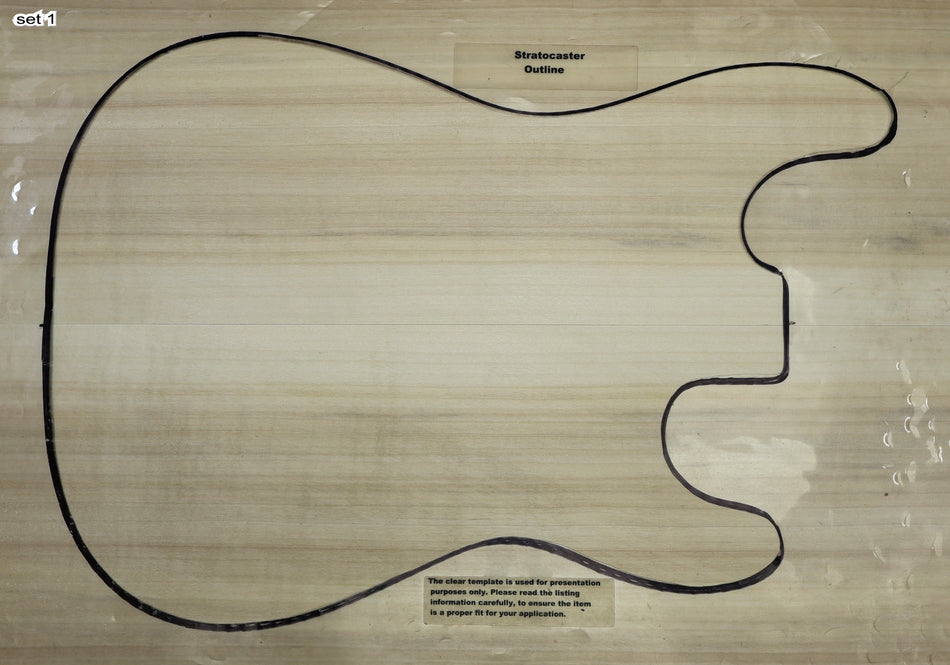 2 matched Tulip Poplar Guitar sets, 0.25" thick - Stock# 6-4976