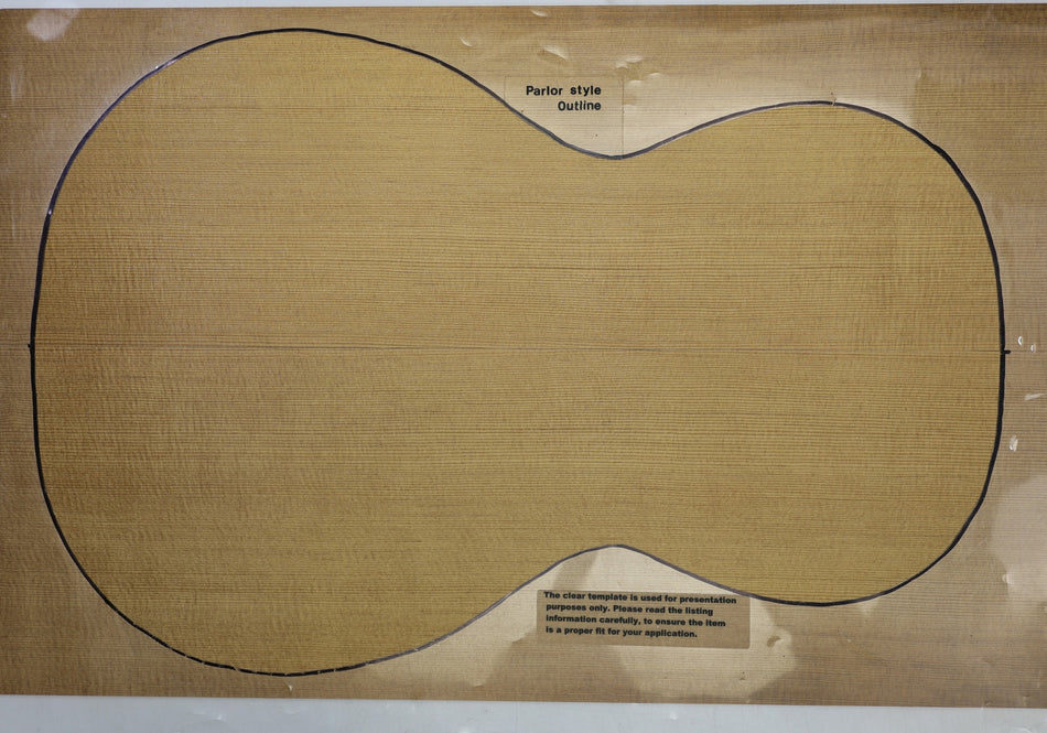 Torrefied Sitka Spruce Parlor Guitar set, 0.14" thick (+HIGH GRADE +4★) - Stock# 6-4977