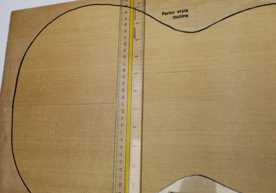 Torrefied Sitka Spruce Parlor Guitar set, 0.14" thick (+HIGH GRADE +4★) - Stock# 6-4977