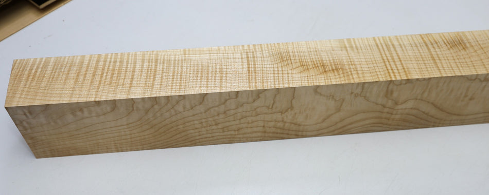 Maple Flame Neck blank 2.9" x 4.1" x 34.5" (GREAT FIGURE) - Stock# 6-4983