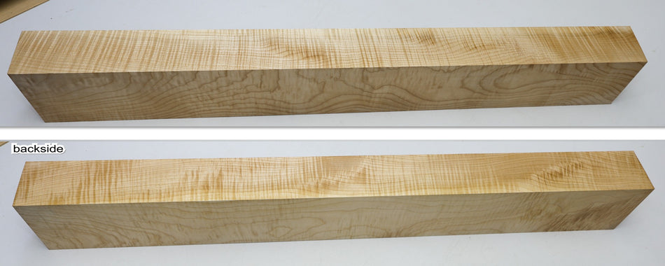 Maple Flame Neck blank 2.9" x 4.1" x 34.5" (GREAT FIGURE) - Stock# 6-4983