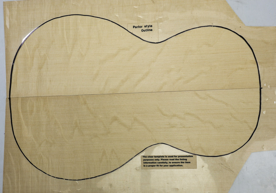 Engelmann Spruce Parlor Guitar Set, 0.15" thick (HIGH FIGURE 4★) - Stock# 6-4990