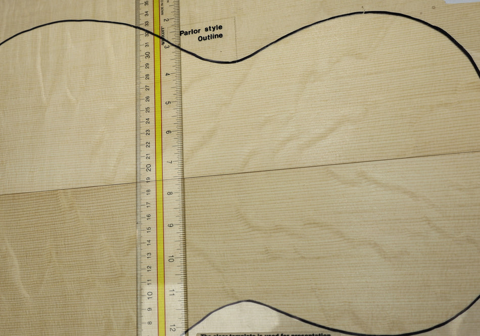 Engelmann Spruce Parlor Guitar Set, 0.15" thick (HIGH FIGURE 4★) - Stock# 6-4990