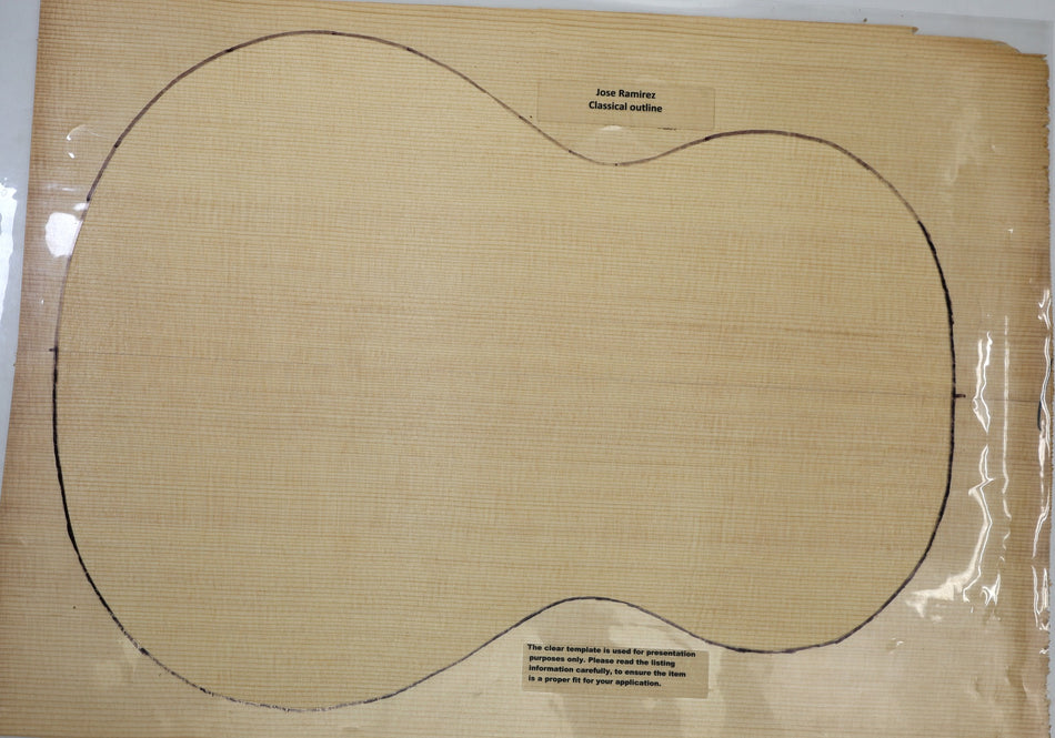 Sitka Spruce Classical Guitar Set, 0.14" thick (HIGH GRADE 4★) - Stock# 6-4992