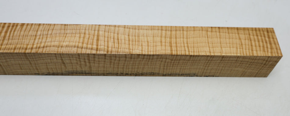 Maple Flame Spindle Square 2" x 22" long (HIGH FIGURE) - Stock# 6-4993