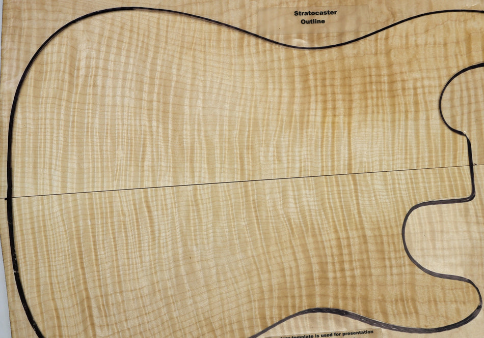 Maple Flame Guitar set, 0.28" thick (+HIGH FIGURE +4★) - Stock# 6-4994