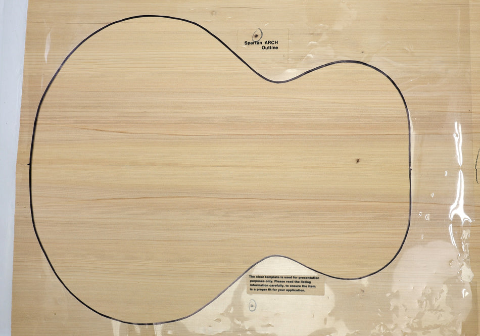 Hemlock Archtop Guitar set, 0.86" thick (2nd) - Stock# 6-5006