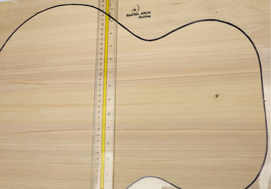 Hemlock Archtop Guitar set, 0.86" thick (2nd) - Stock# 6-5006