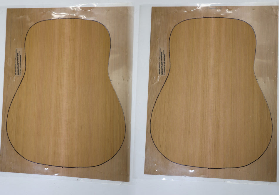 Red Cedar Dreadnought, 2 Guitar Sets 0.16" thick (Standard) - Stock# 6-5007