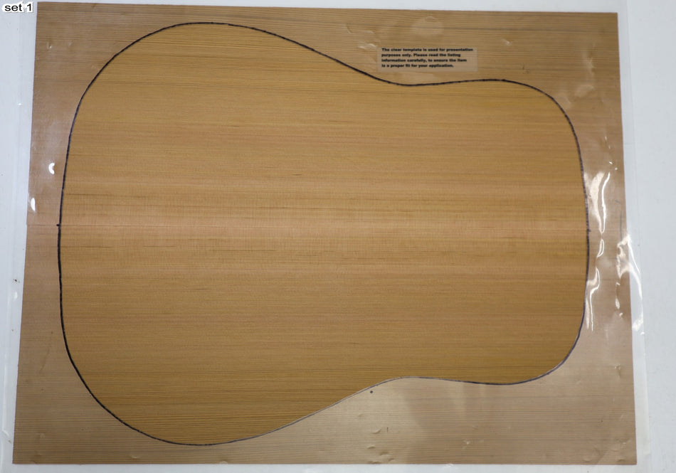 Red Cedar Dreadnought, 2 Guitar Sets 0.16" thick (Standard) - Stock# 6-5007