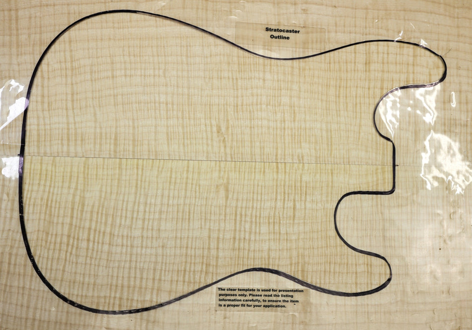 Maple Flame Guitar set, 0.17" thick (HIGH FIGURE) - Stock# 6-5024